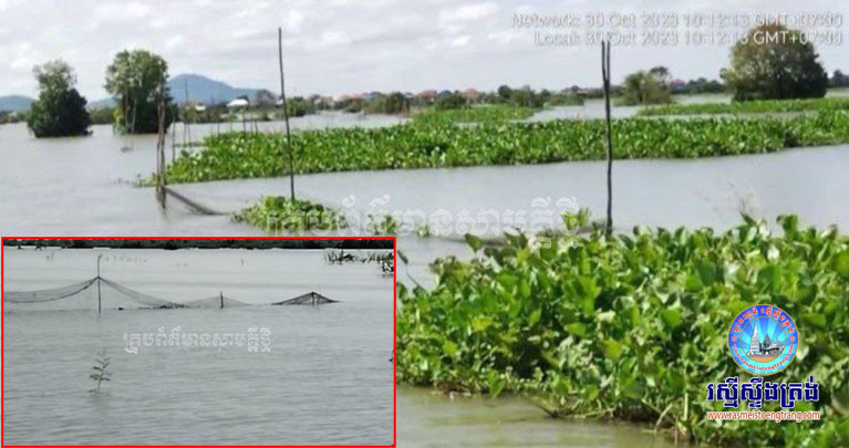 ​របាំង​ណូ​រ៉ាវ រាប់រយ​ម៉ែត្រ ជា​ច្រើន​ខ្សែ លាតសន្ធឹង​ក្នុងភូមិ​ចំនួន​៣ នៅ​ស្រុក​រលាប្អៀរ ខេត្ដ​កំពង់ឆ្នាំង​